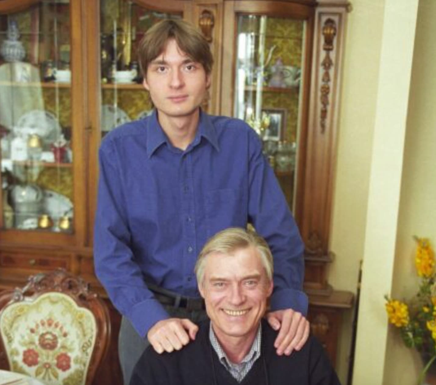 Борис Щербаков с сыном
